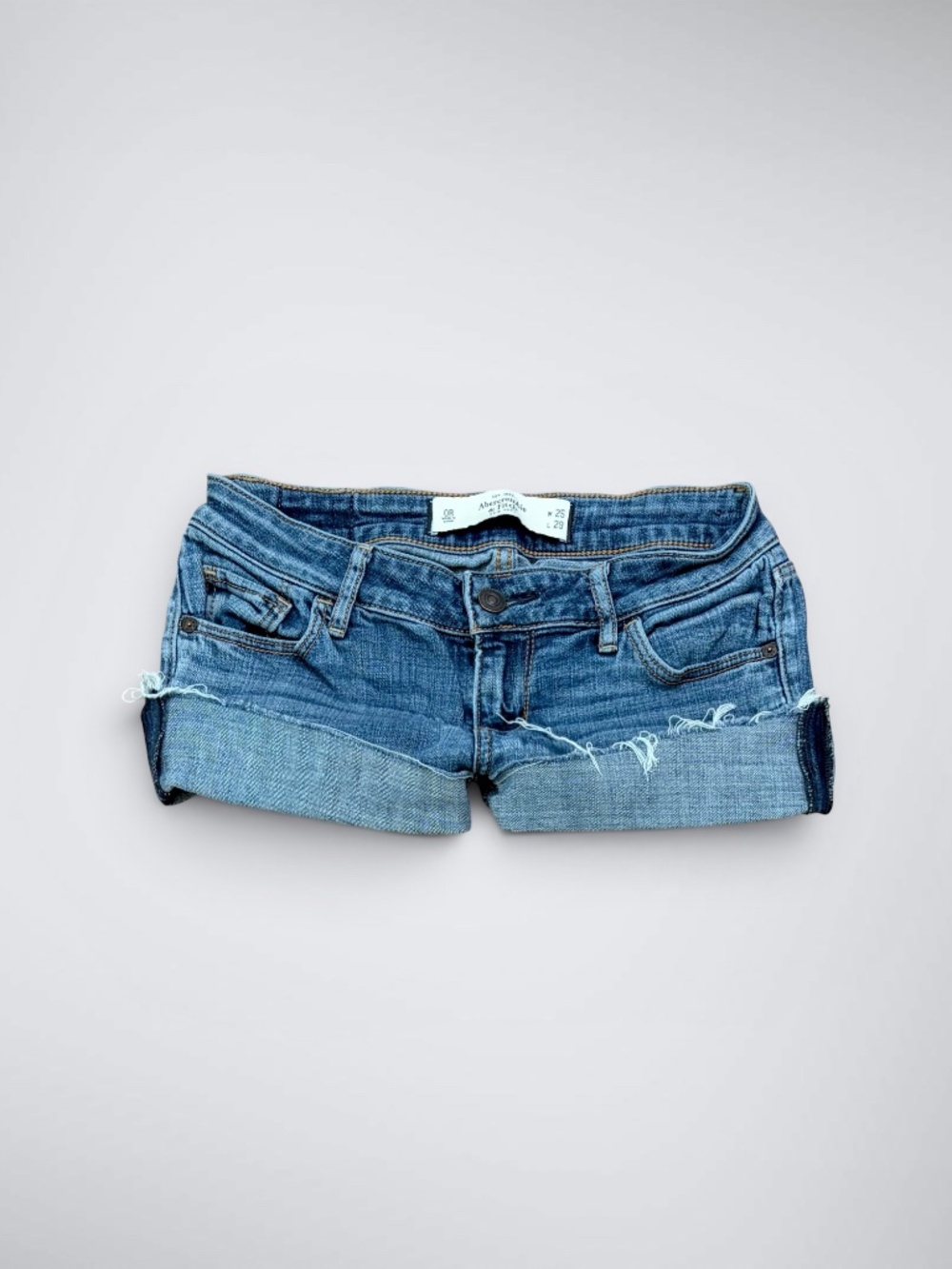 Early 2000s Abercrombie & Fitch Ultra Low Rise Micro Denim Shorts